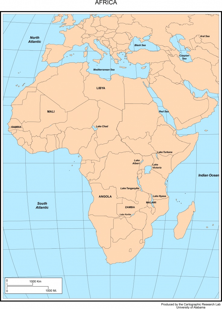 Maps Of Africa - Free Printable Map Of Africa With Countries