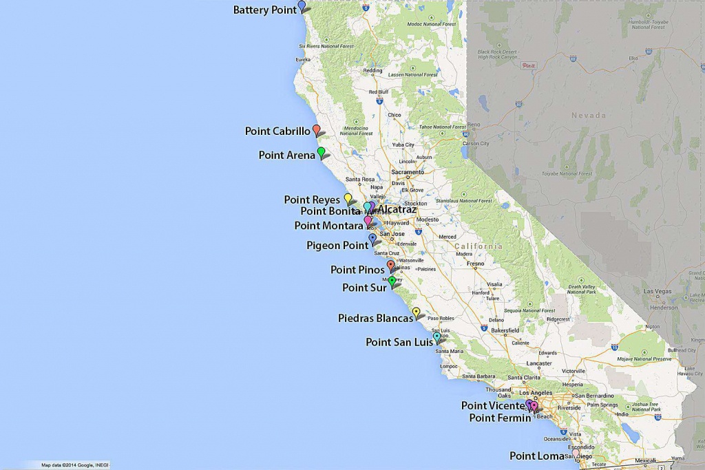 Maps Of California - Created For Visitors And Travelers - Google Maps Santa Cruz California
