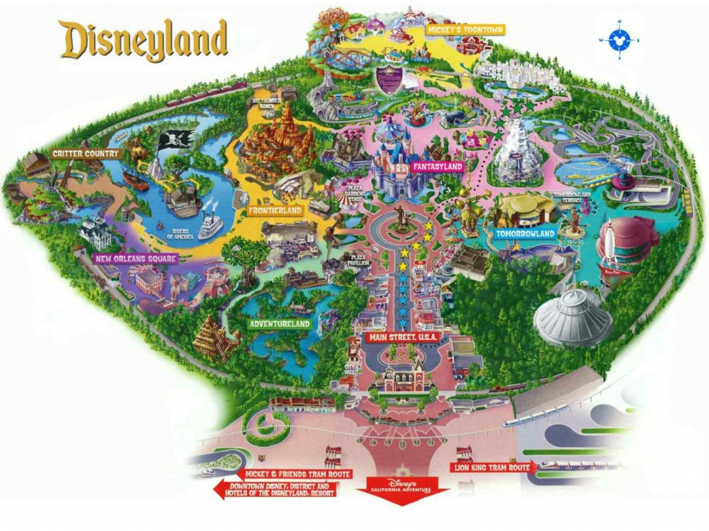 Maps Of Disneyland Resort In Anaheim, California - Disney Florida Maps 2018