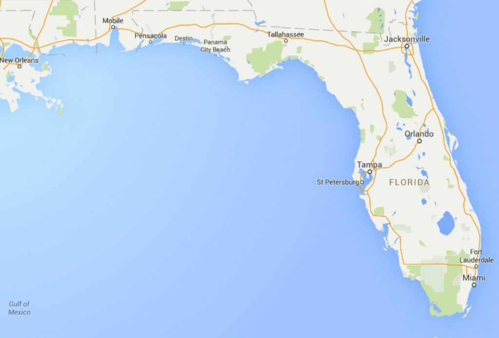 Maps Of Florida: Orlando, Tampa, Miami, Keys, And More - Google Map Miami Florida
