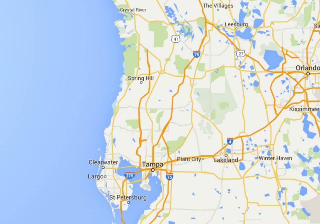 Maps Of Florida: Orlando, Tampa, Miami, Keys, And More - Google Maps Orlando Florida