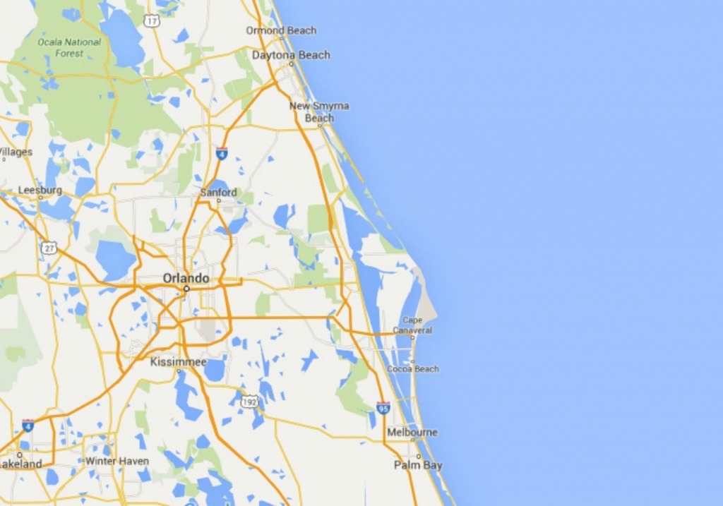 Maps Of Florida: Orlando, Tampa, Miami, Keys, And More - Map Of Daytona Beach Florida Area