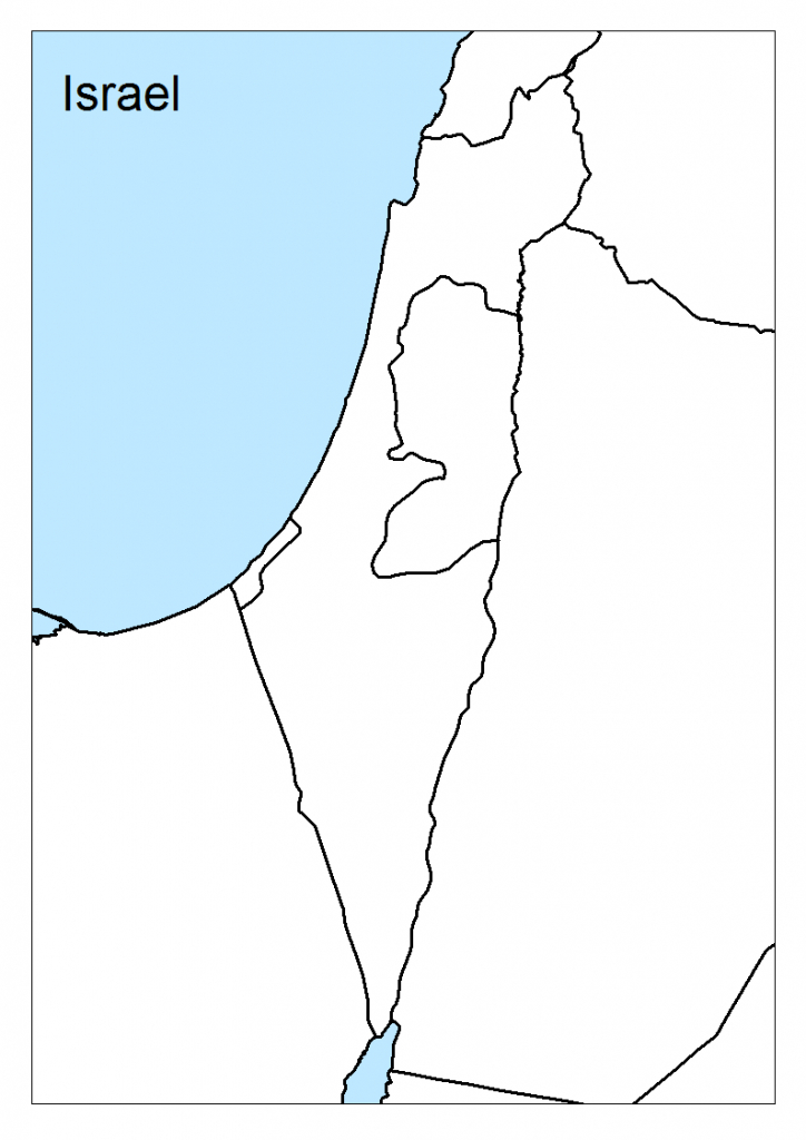 Maps Of Israel - Geolounge: All Things Geography - Israel Outline Map Printable