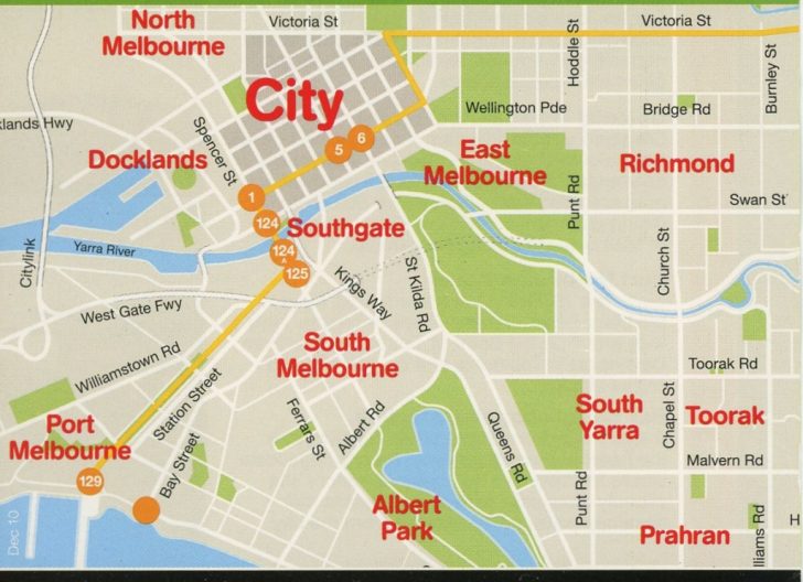 Melbourne Cbd Map Printable