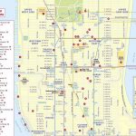 Maps Of New York Top Tourist Attractions   Free, Printable   Manhattan Map With Attractions Printable