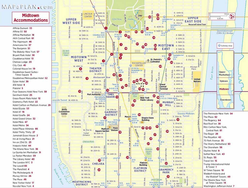 Maps Of New York Top Tourist Attractions - Free, Printable - New York City Street Map Printable