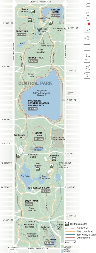 Maps Of New York Top Tourist Attractions - Free, Printable - Printable Map Of Central Park