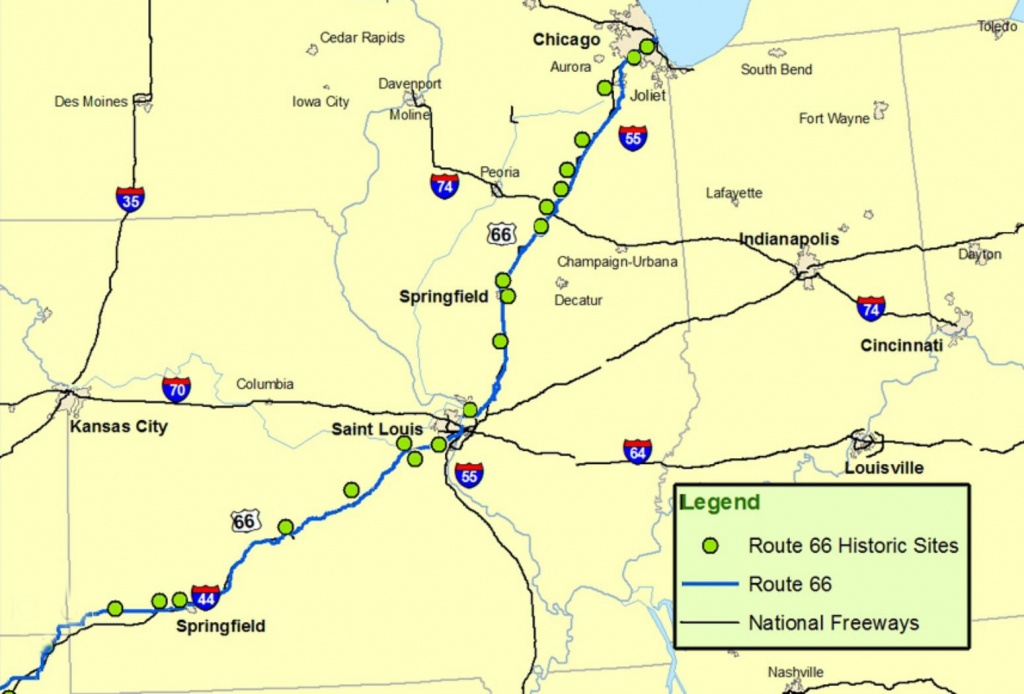 Maps Of Route 66: Plan Your Road Trip - Free Printable Route 66 Map