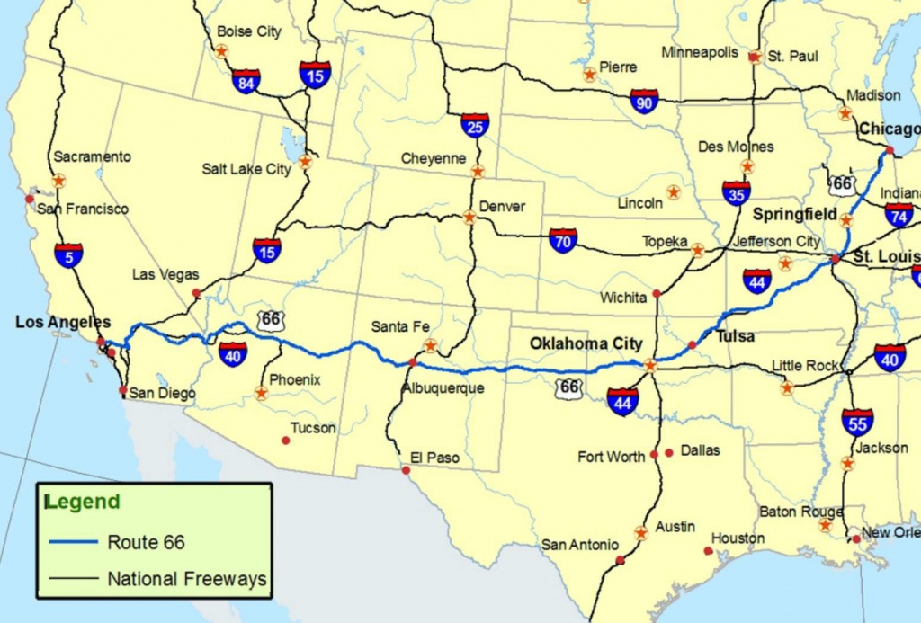 Maps Of Route 66: Plan Your Road Trip - Map Of Route 66 From Chicago To California