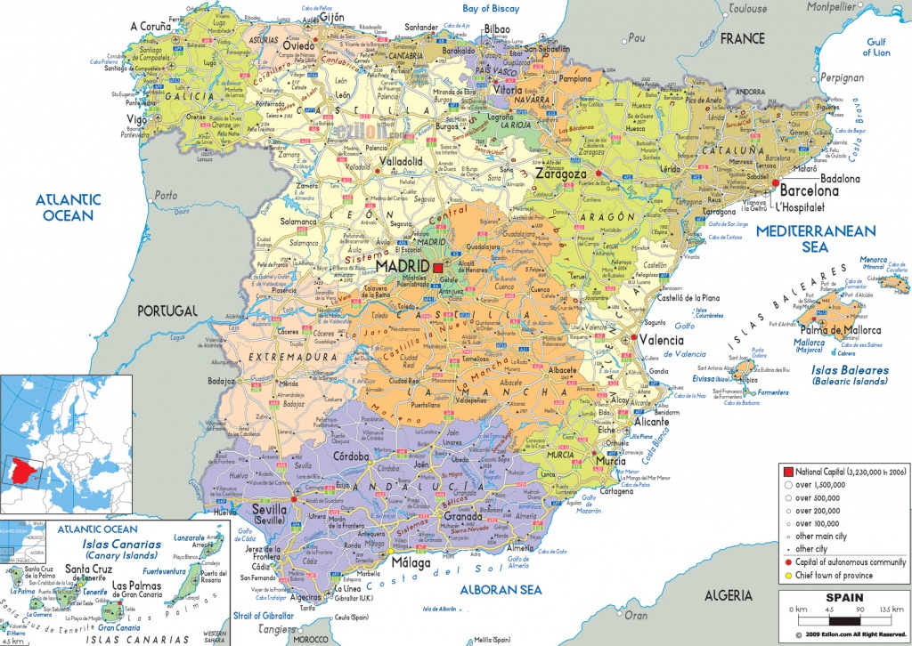 Maps Of Spain | Detailed Map Of Spain In English | Tourist Map (Map - Printable Map Of Spain With Cities