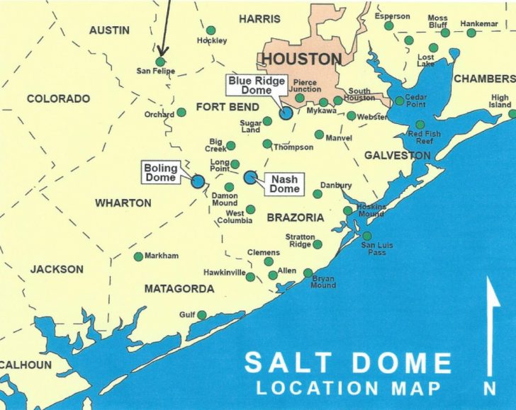 Map Coastal Texas