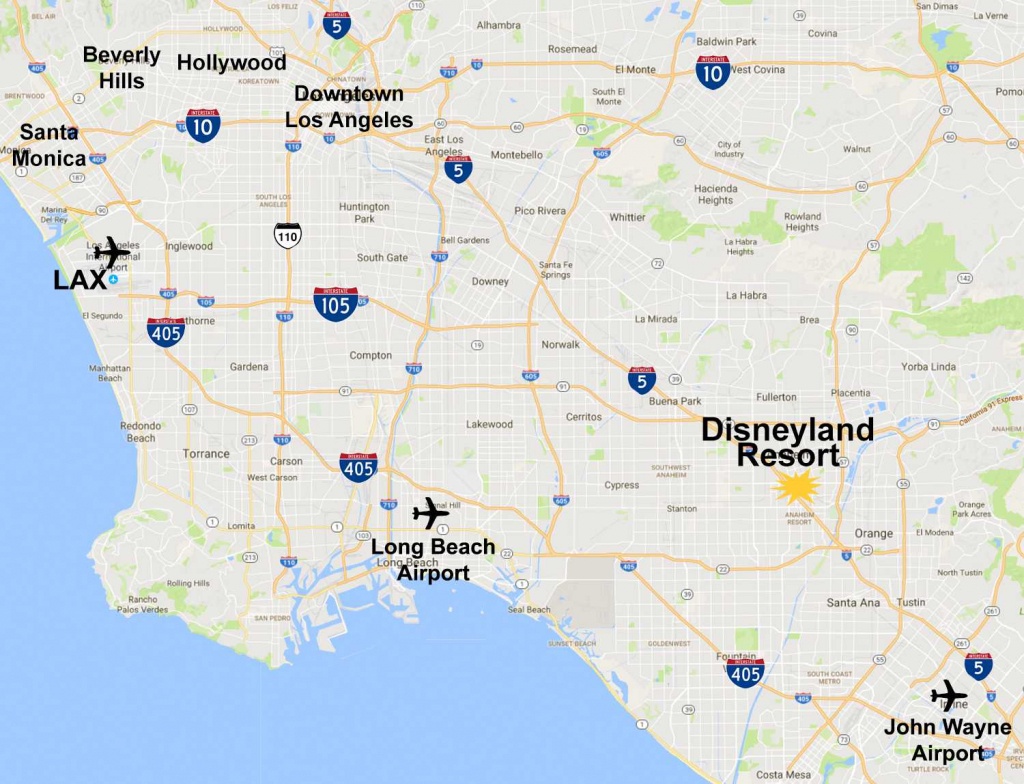 Maps Of The Disneyland Resort - Southern California Theme Parks Map