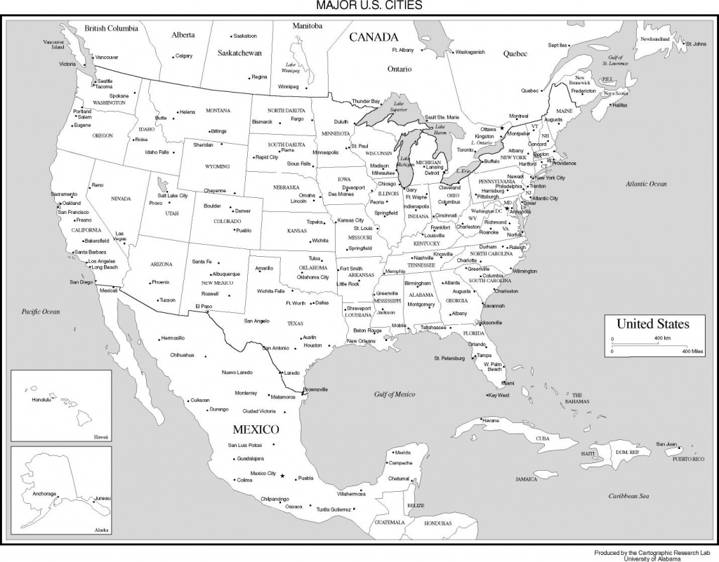 Maps Of The United States - Printable State Maps With Major Cities