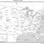 Maps Of The United States   Printable Usa Map With States And Cities