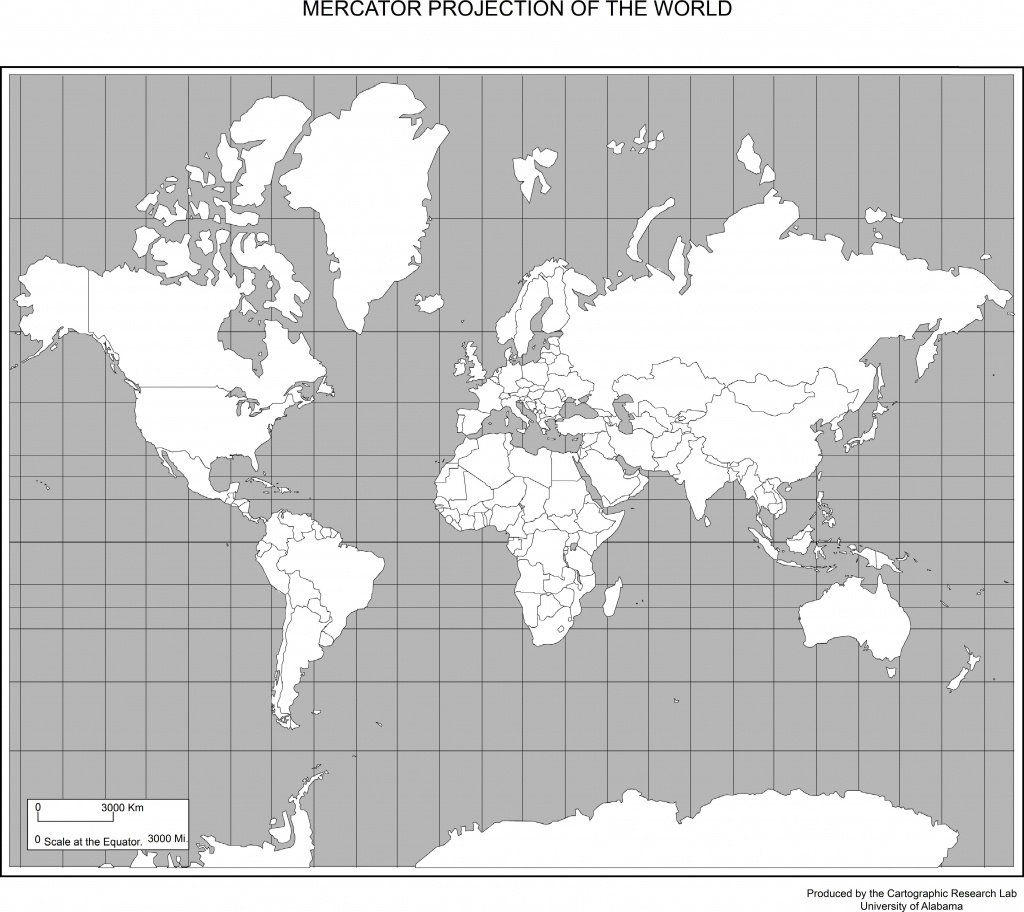 Maps Of The World World Map Mercator Projection Printable 3 