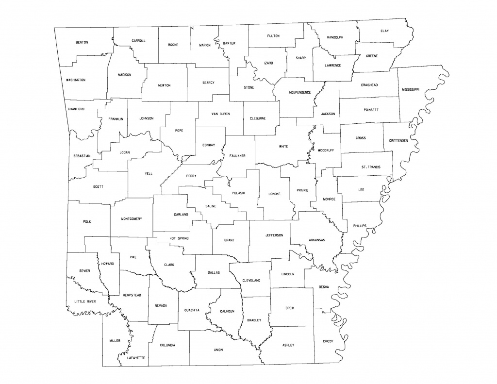 Maps - Printable Map Of Arkansas