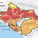 Maps Show The Mudslide And Debris Flow Threat From The Thomas Fire   Map Of Thomas Fire In California