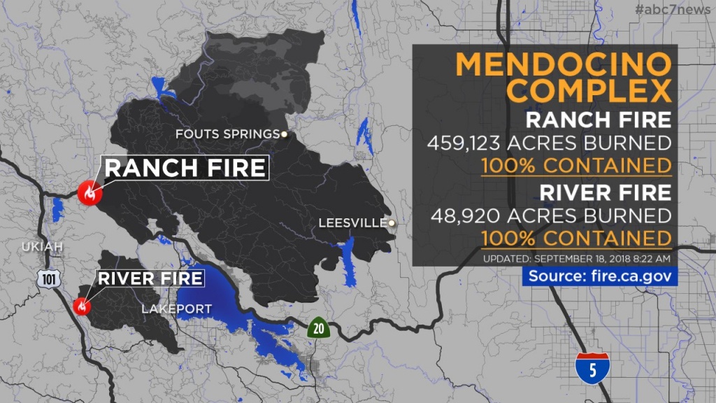 Maps: Wildfires Burning Across California | Abc7News - Oregon California Fire Map
