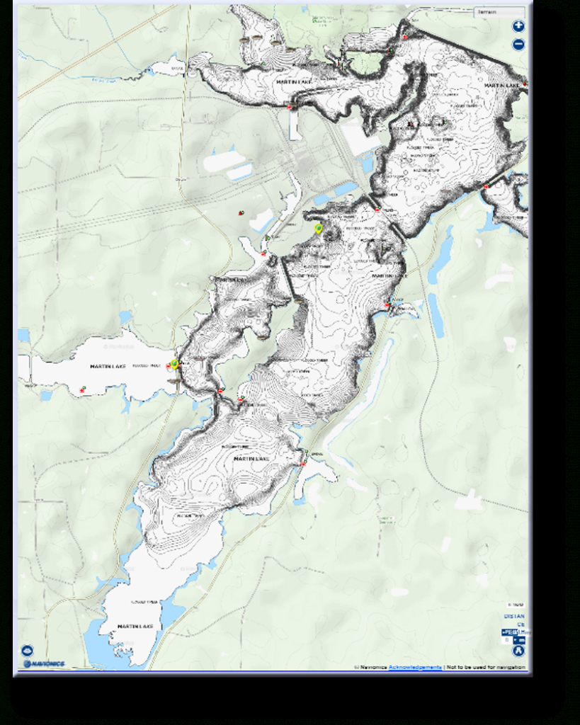 Martin Creek | East Texas Anglers &amp;amp; Fishing Club - Lake Of The Pines Texas Map