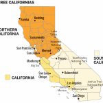 Measure Splitting California Into Three Makes It To Ballot   Big Map Of California