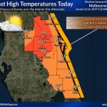 Melbourne, Fl   Florida Weather Map Today
