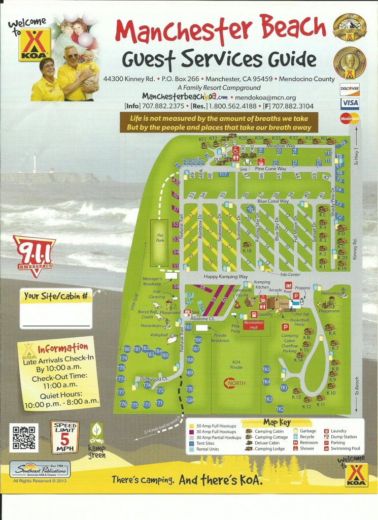 Mendocino Koa Campground Site Map | Camping Research In 2019 - California Rv Campgrounds Map