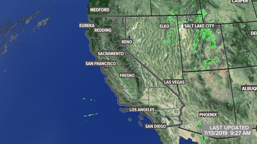 Metro Interactive Radar | Sacramento, Ca | Abc10 - Satellite Weather Map California