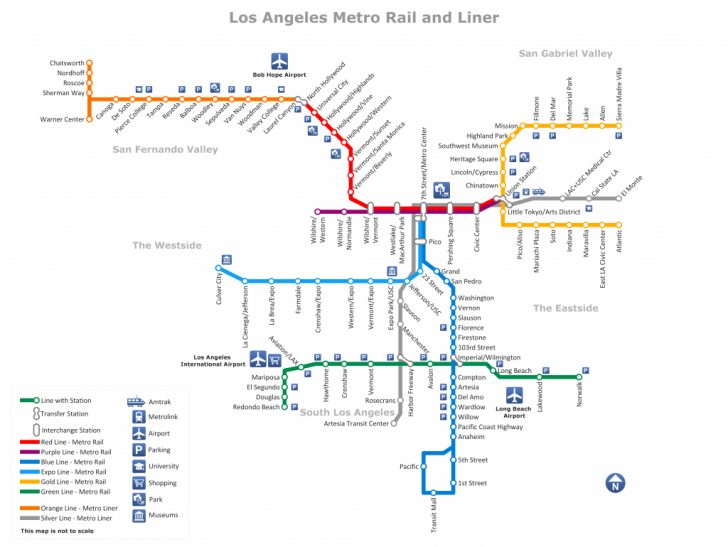 California Metro Rail Map