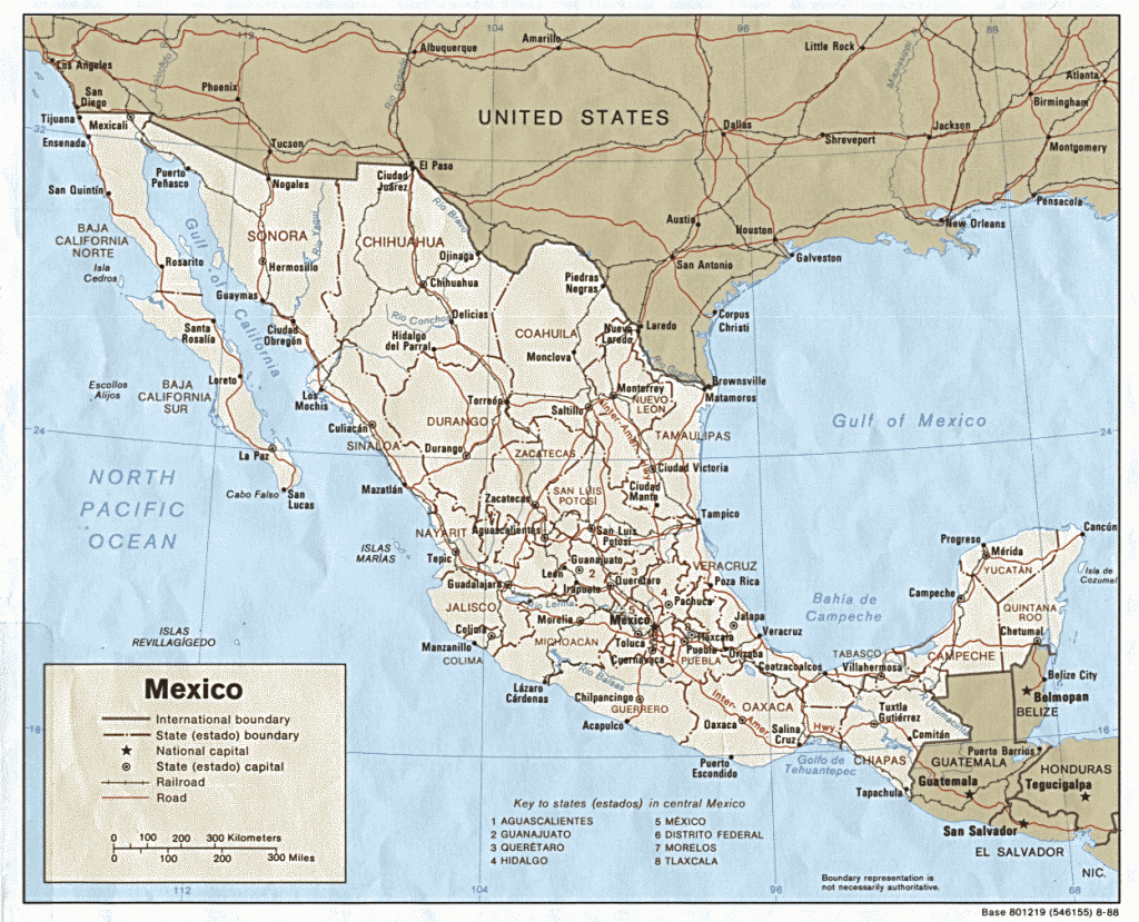 Mexico Maps - Perry-Castañeda Map Collection - Ut Library Online - Baja California Norte Map