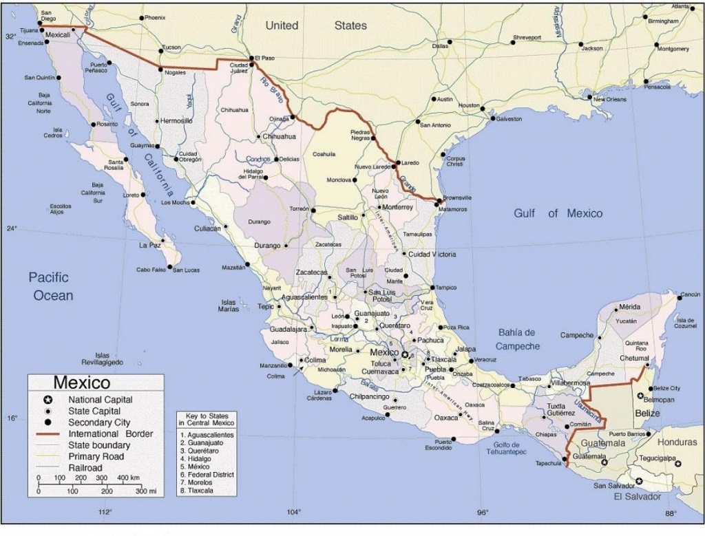 Mexico Pacific Coast Resorts Map – Karte Von Mexiko-Pacific Coast - Map Of California And Mexico Coast