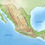 Mexico Physical Map   Map Of Southern California And Northern Mexico