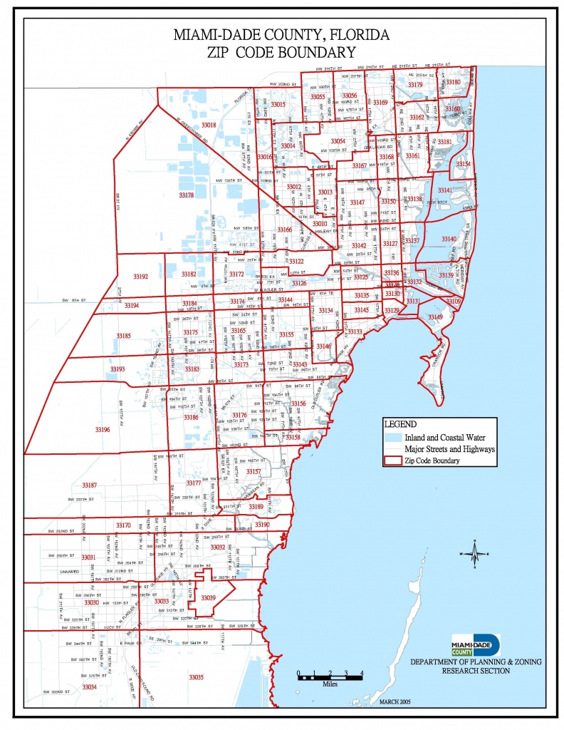 Miami-Dade Zip Code Map | Miami Real Estate Maps And Graphics In - Sunny Isles Beach Florida Map