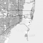 Miami, Florida   Area Map   Light | Hebstreits Sketches   Map Of Miami Florida And Surrounding Areas