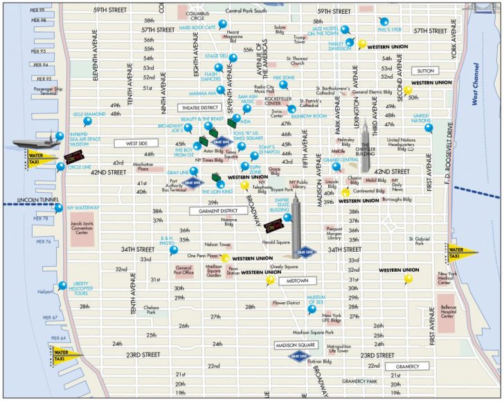 Map Of Midtown Manhattan Printable