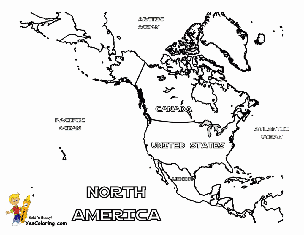 Mighty Map Coloring Pages | Tennessee - Wyoming | Free | Maps - Printable Map Of North America For Kids