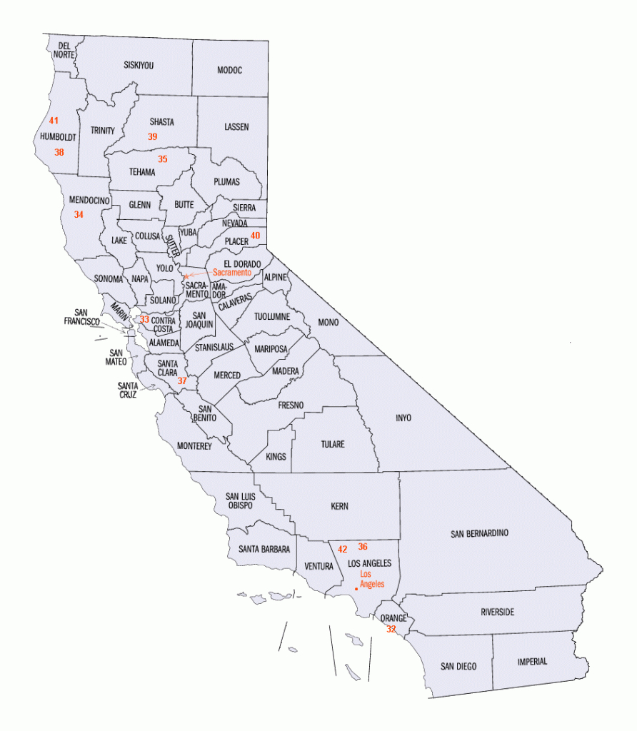 Mills Online: California | Center For Paper Business And Industry - Vernon California Map