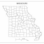Missouri Blank Map   Printable Blank Map Of Missouri
