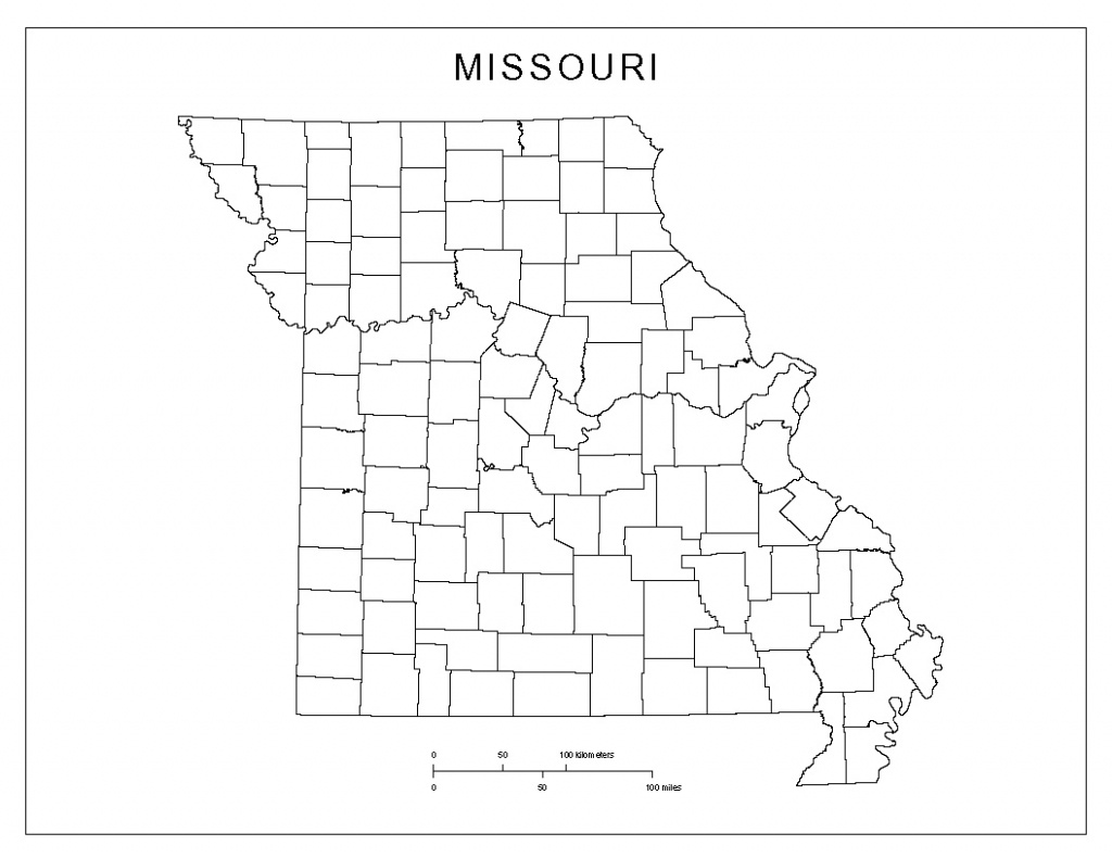 Missouri Blank Map - Printable Blank Map Of Missouri