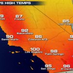 More Record Heat In Southern California   Hot Again For The World   Weather Heat Map California