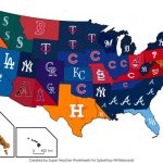 Most Supported Baseball Teamstate : Mapporn   California Baseball Teams Map
