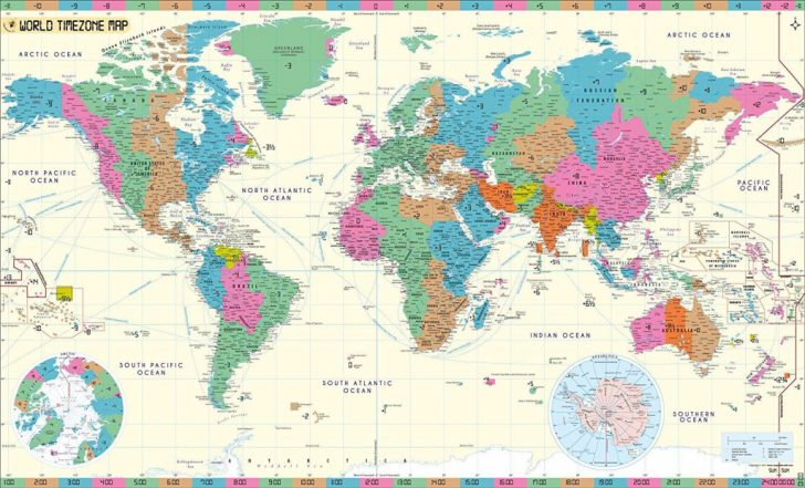 Maps With Time Zones Printable