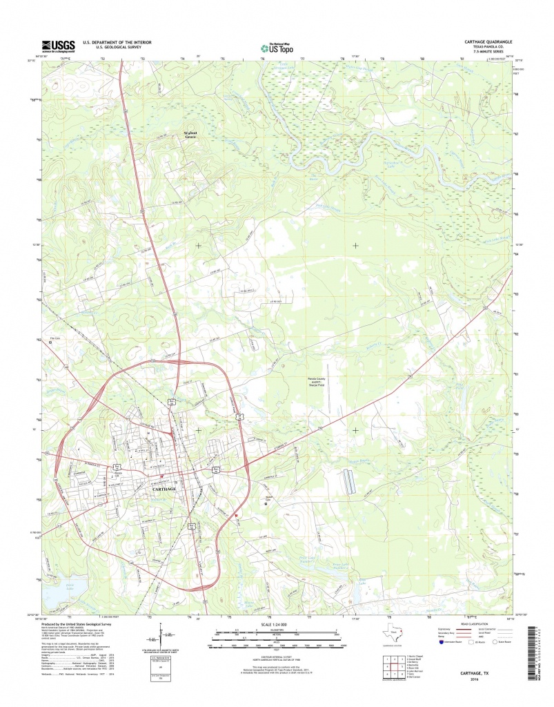 Mytopo Carthage, Texas Usgs Quad Topo Map - Carthage Texas Map