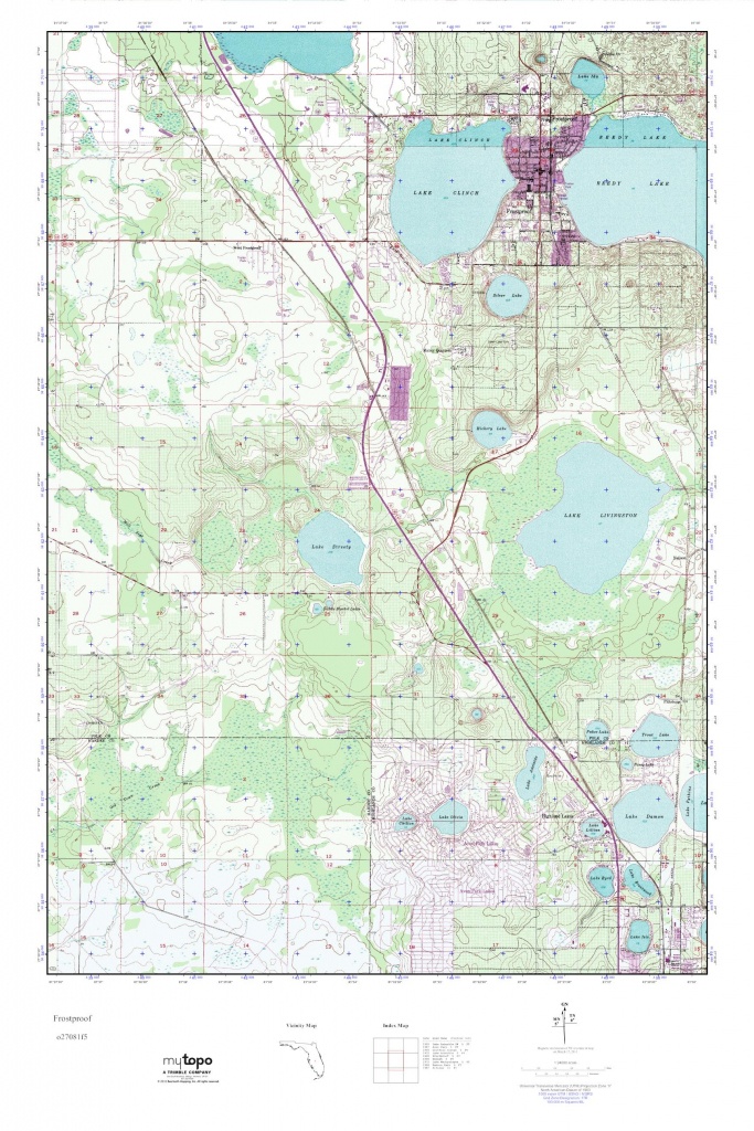 Mytopo Frostproof, Florida Usgs Quad Topo Map - Frostproof Florida Map