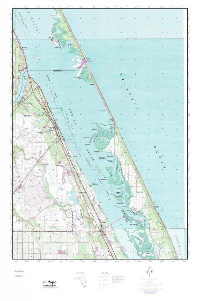 Mytopo Sebastian, Florida Usgs Quad Topo Map - Sebastian Florida Map