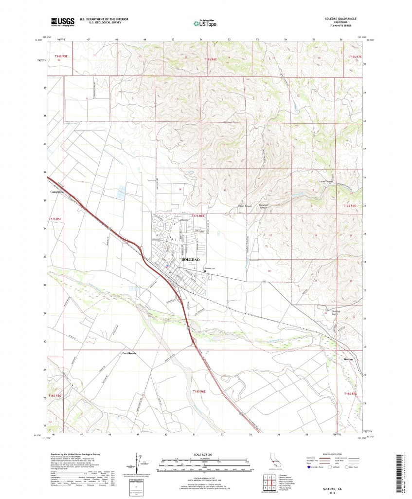 Mytopo Soledad, California Usgs Quad Topo Map - Soledad California Map