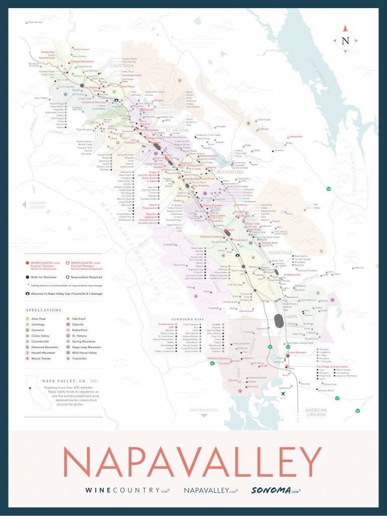 Napa Valley Wine Country Maps - Napavalley - California Wine Country Map