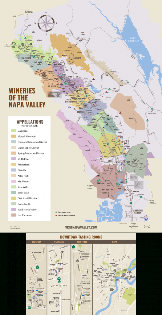 California Wine Country Map Napa