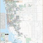 Naples & Collier Co, Fl Wall Map   Collier County Florida Map