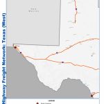 National Highway Freight Network Map And Tables For Texas   Fhwa   Map Of I 40 In Texas