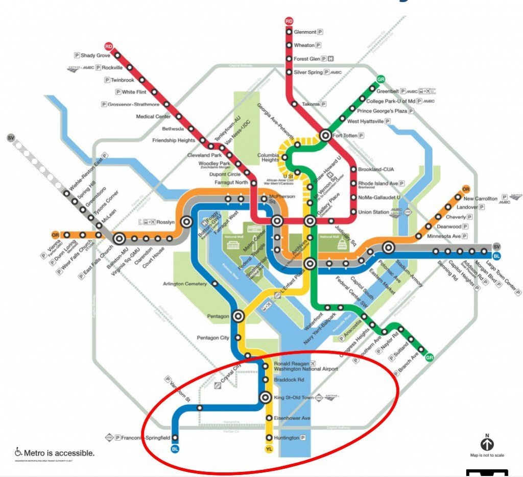 New Alternatives In Works For Metro&amp;#039;s Blue, Yellow Line Summer - Printable Dc Metro Map